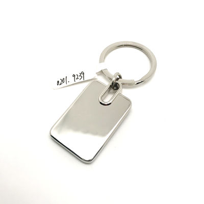 25x75x5mm 금속 키 체인 홀더 고 내구성