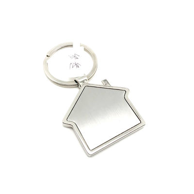 OEM 진크 합금 키 체인 44x75x6mm 실버 컬러