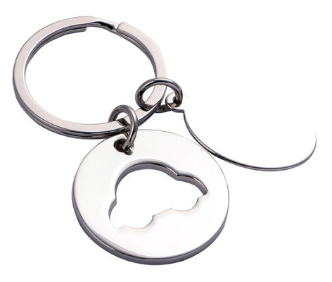 개별 폴리백 패키징과 함께 사용자 지정 로고 진크 합금 키 체인 홀더