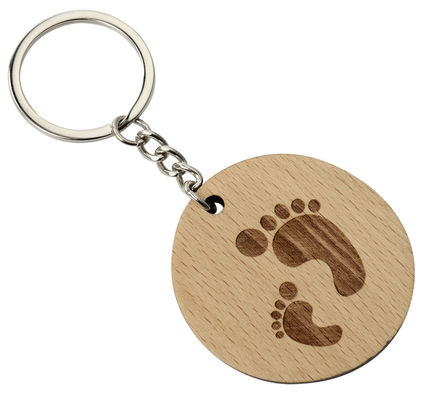 각인된 나무 열쇠고리로 열쇠고리를 업그레이드하세요. 친환경적이고 자연적입니다.