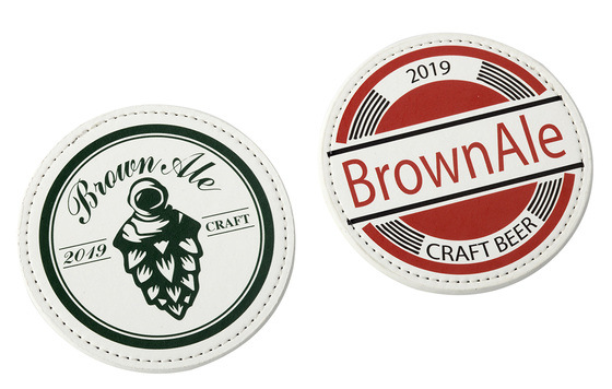 다채로운 코르크/PU 소재의 흡수성 음료 코스터 세트, 화려한 테이블 세팅에 적합