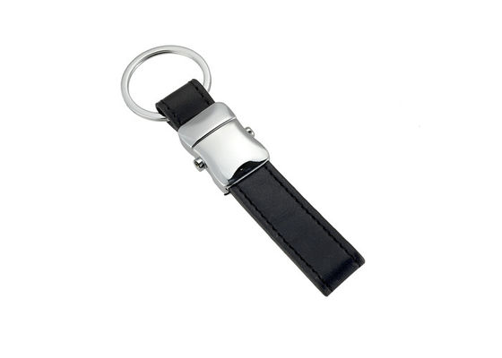 레이저 조각 미니 키 홀더 기념품 맞춤형 가죽 열쇠 고리 9mm 두께