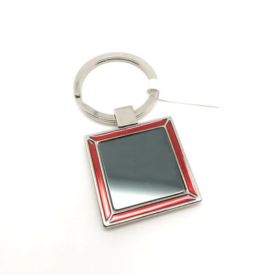 좋은 가격 적색 진크 합금 금속 키 체인 홀더 맞춤 로고 34x72x5mm 온라인으로