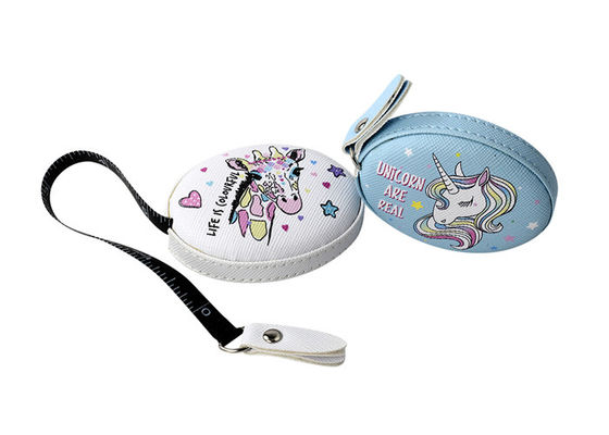 좋은 가격 타원 피복 줄자 Body18mm 두꺼운 가죽 끈 디지털 방식으로 인쇄 로고 온라인으로