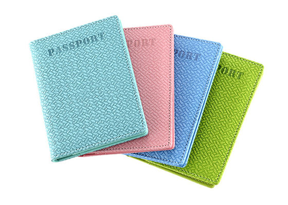좋은 가격 위브 여권 커버 가죽 PU 지갑 직사각형 Pantone 색상 온라인으로